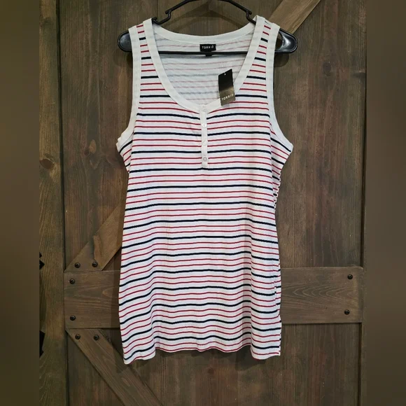 Torrid Modal Rib Scoop Neck Henley Tank Top Size 3x (22-24) - Picture 1 of 4